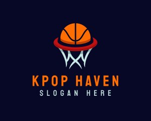 Ball Hoop Basketball logo design