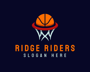 Ball Hoop Basketball logo design