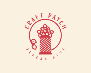 Floral Sewing Thread logo design