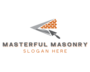 Bricklayer Trowel Masonry logo