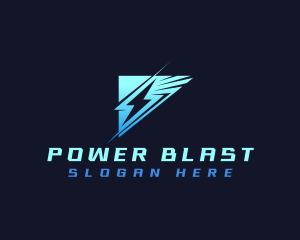 Lightning Thunder Power logo design