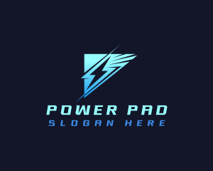 Lightning Thunder Power logo design