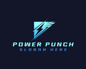 Lightning Thunder Power logo design