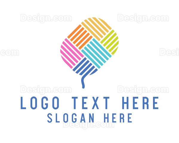 Knitting Yarn Thread Logo