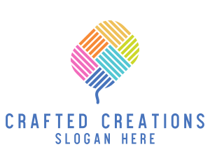 Knitting Yarn Thread  logo design