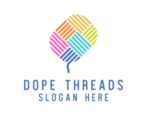 Knitting Yarn Thread  logo design