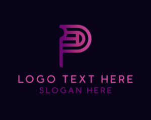 Creative Software Letter P logo
