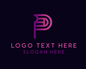 Creative Software Letter P Logo