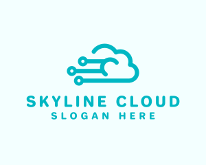 Cloud Technology Storage logo design