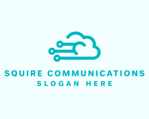 Cloud Technology Storage logo design