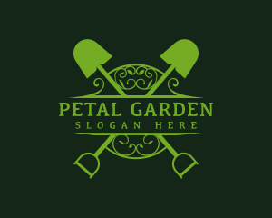 Shovel Plant Emblem logo design