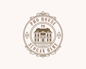 Real Estate Broker House logo design