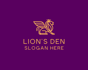 Royal Griffin Lion logo design