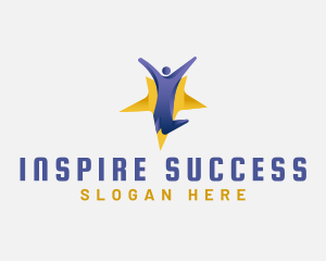 Human Leader Success logo design