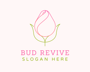 Rose Bud Minimalist logo