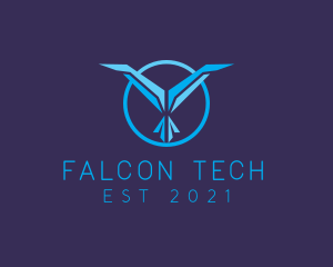 Aviation Bird Falcon logo