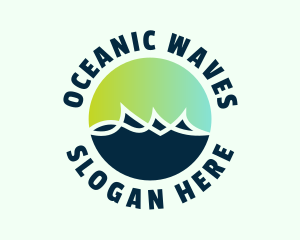 Modern Aquatic Waves logo design