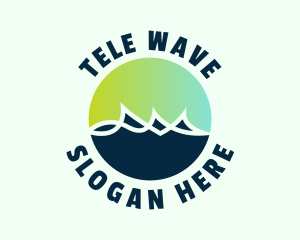 Modern Aquatic Waves logo design