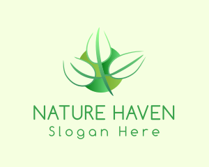 Green Leaf Nature logo design