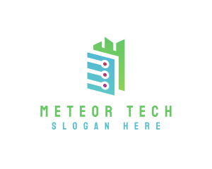 Digital Tech Building  logo design