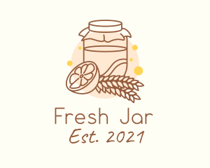 Organic Lemon Kombucha  logo design