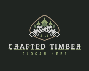 Timber Wood Cutter logo design