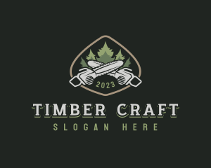 Timber Wood Cutter logo design