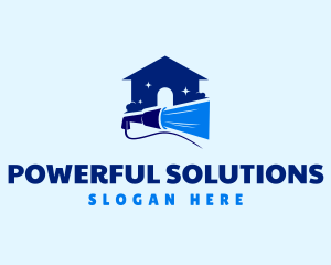 House Pressure Wash Clean logo design