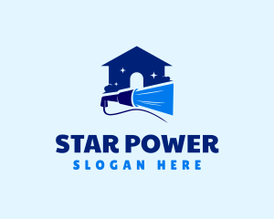 House Pressure Wash Clean logo design