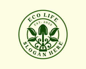 Eco Plant Shovel logo design