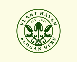 Eco Plant Shovel logo design