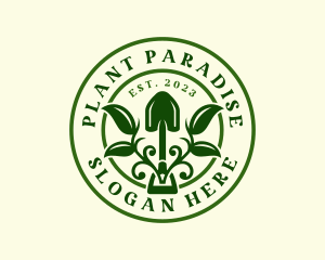 Eco Plant Shovel logo design