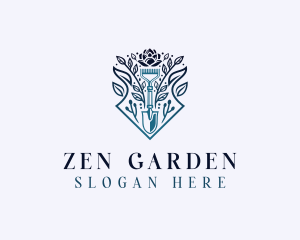 Garden Shovel Landscaping logo design