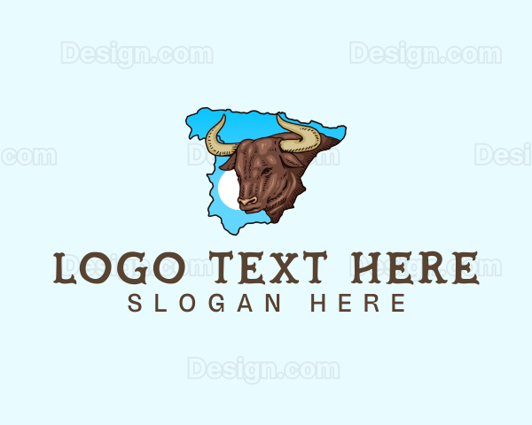 Spanish Bull Animal Logo