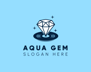 Diamond Gem Disc logo design