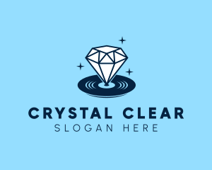 Diamond Gem Disc logo design