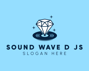 Diamond Gem Disc logo design