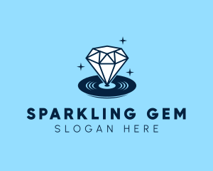 Diamond Gem Disc logo design