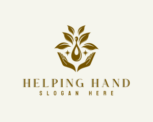 Hand Oil Spa logo design