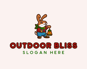 Rabbit Camper Adventure logo design