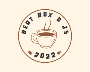 Hot Coffee Cup Seal  Logo