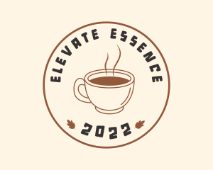 Hot Coffee Cup Seal  Logo
