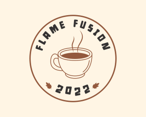 Hot Coffee Cup Seal  logo design