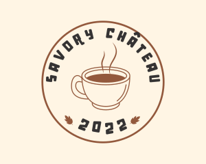 Hot Coffee Cup Seal  logo design