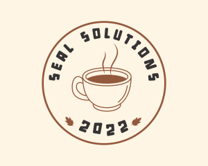 Hot Coffee Cup Seal  logo