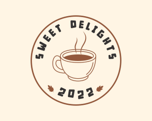 Hot Coffee Cup Seal  logo design