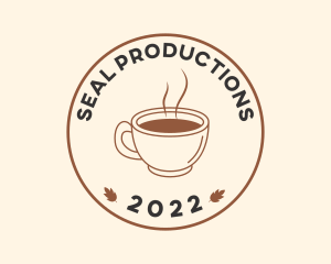 Hot Coffee Cup Seal  logo