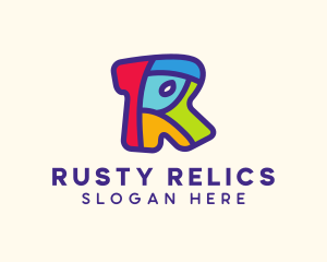 Colorful Letter R logo design