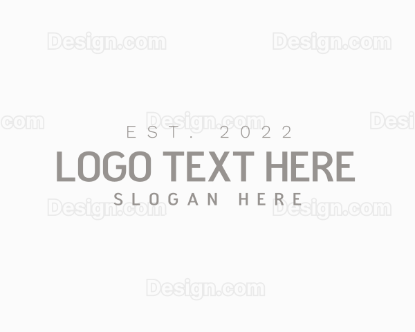 Simple Clean Elegant Wordmark Logo