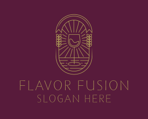 Artisanal Liquor Badge logo design